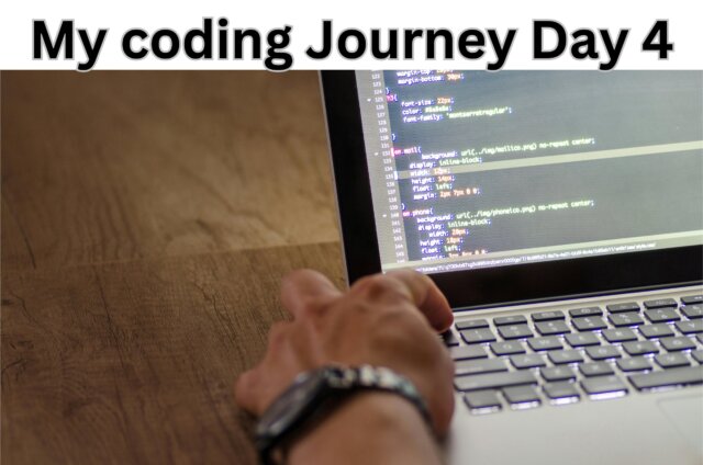 Read more about the article My Coding Journey Day 4